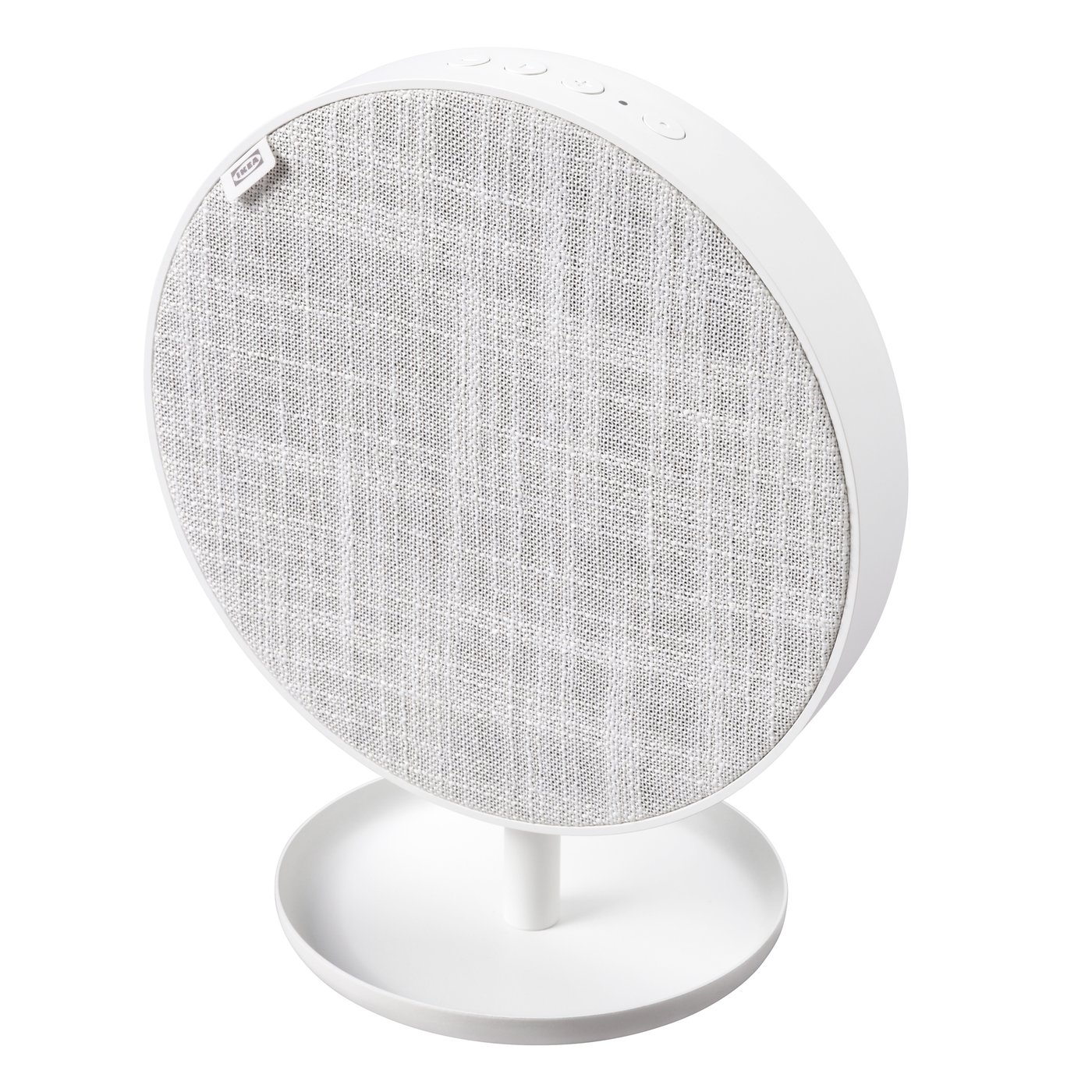 IKEA SOLSKYDD bärbar Bluetooth-högtalare, vit, 19 cm