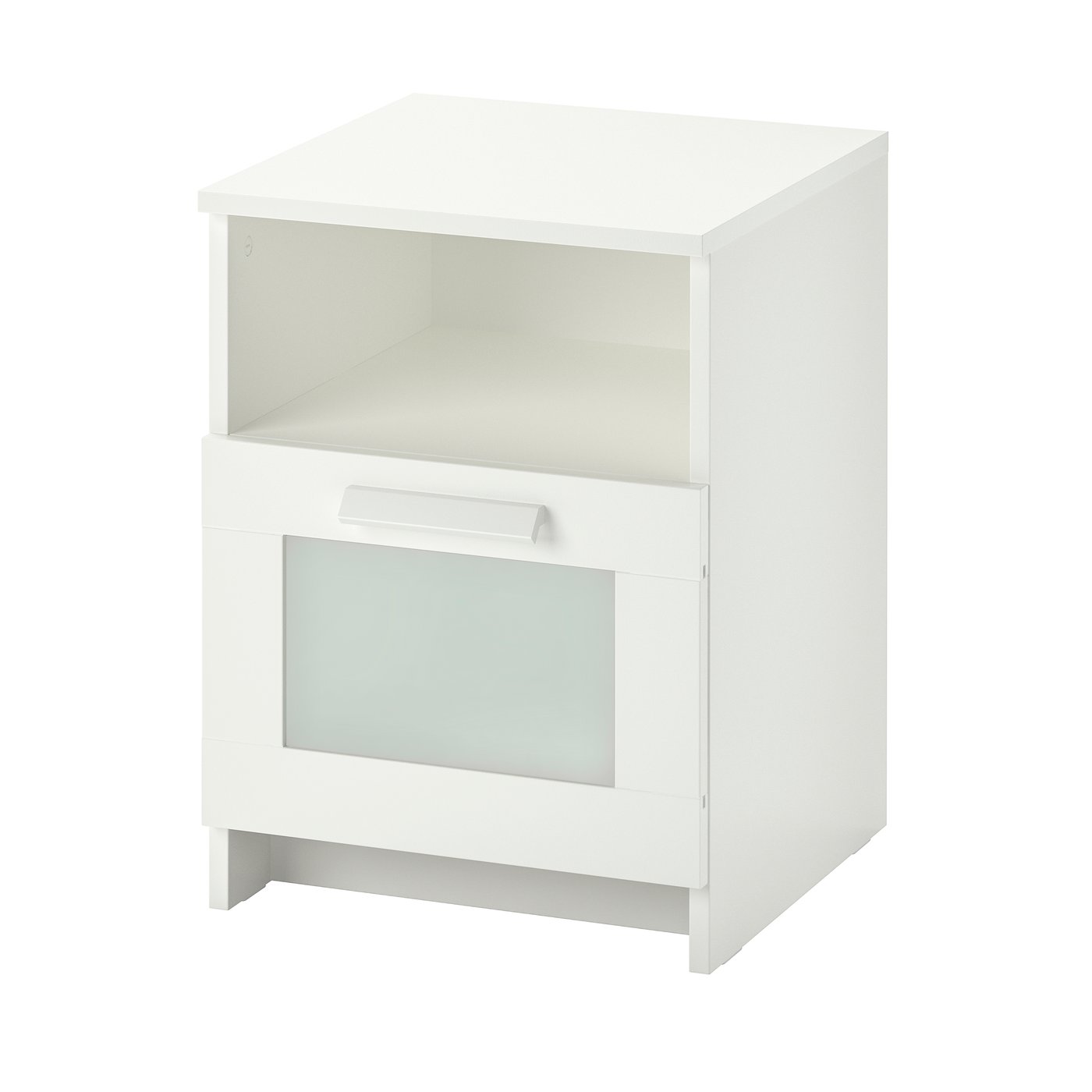 IKEA BRIMNES sängbord, vit, 39x41x53 cm