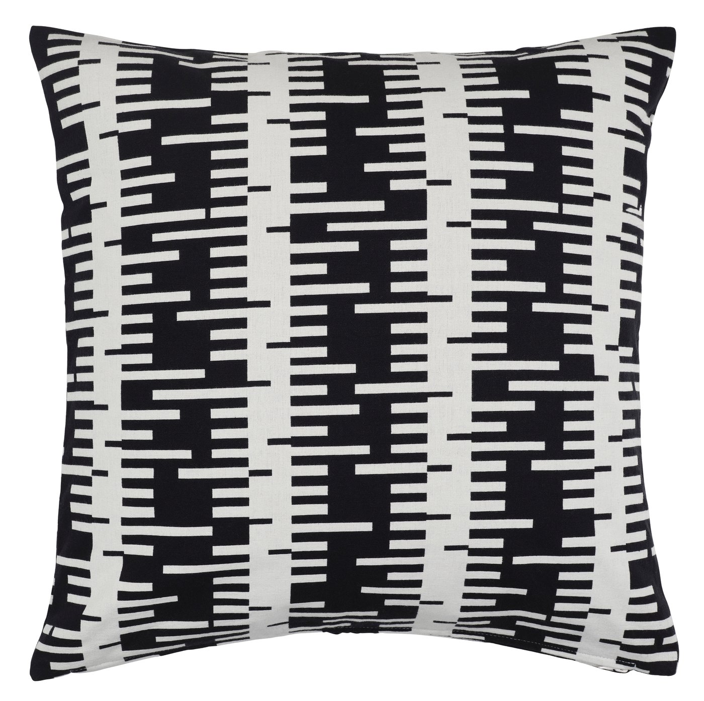 IKEA STOCKHOLM 2025 kuddfodral, off-white/svart, 50x50 cm