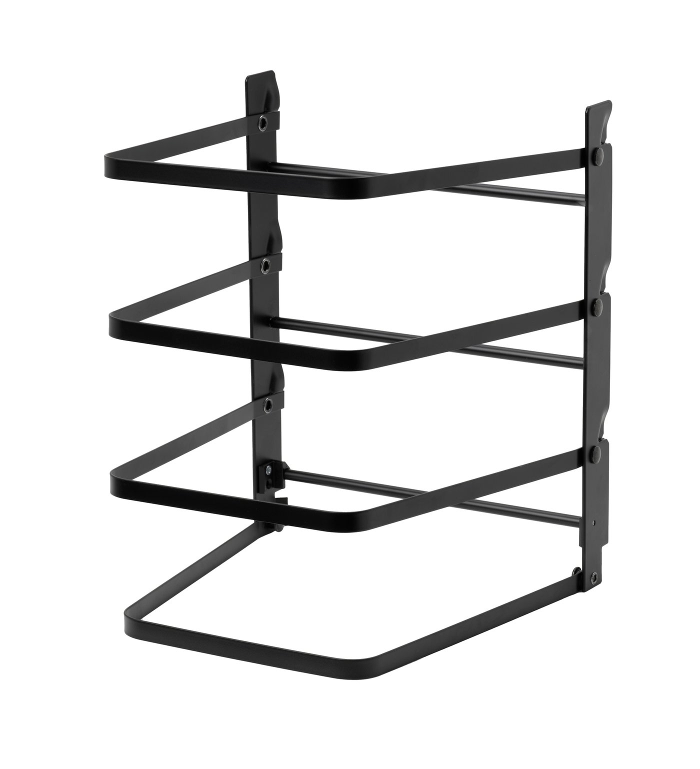 IKEA SVARTABBORRE bakplåtsställ, hopfällbar svart, 27x26x33 cm