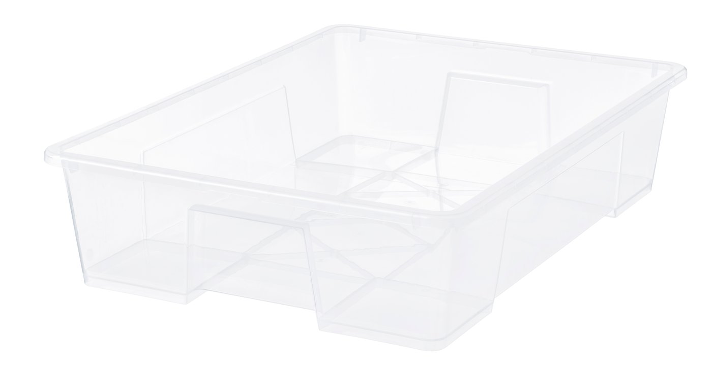 IKEA SAMLA låda, transparent, 78x56x18 cm/55 l