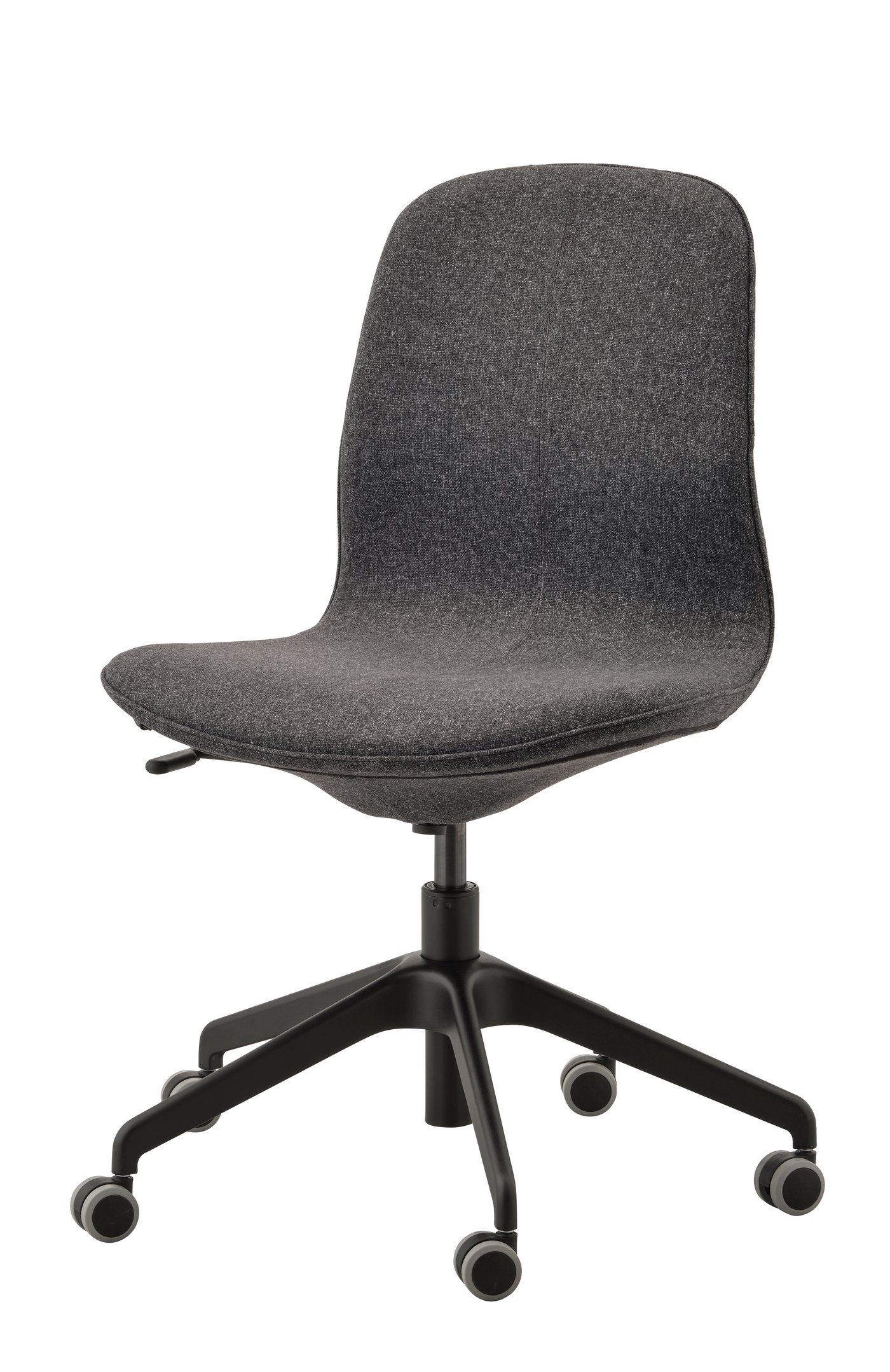 IKEA LÅNGFJÄLL konferensstol, gunnared mörkgrå/svart