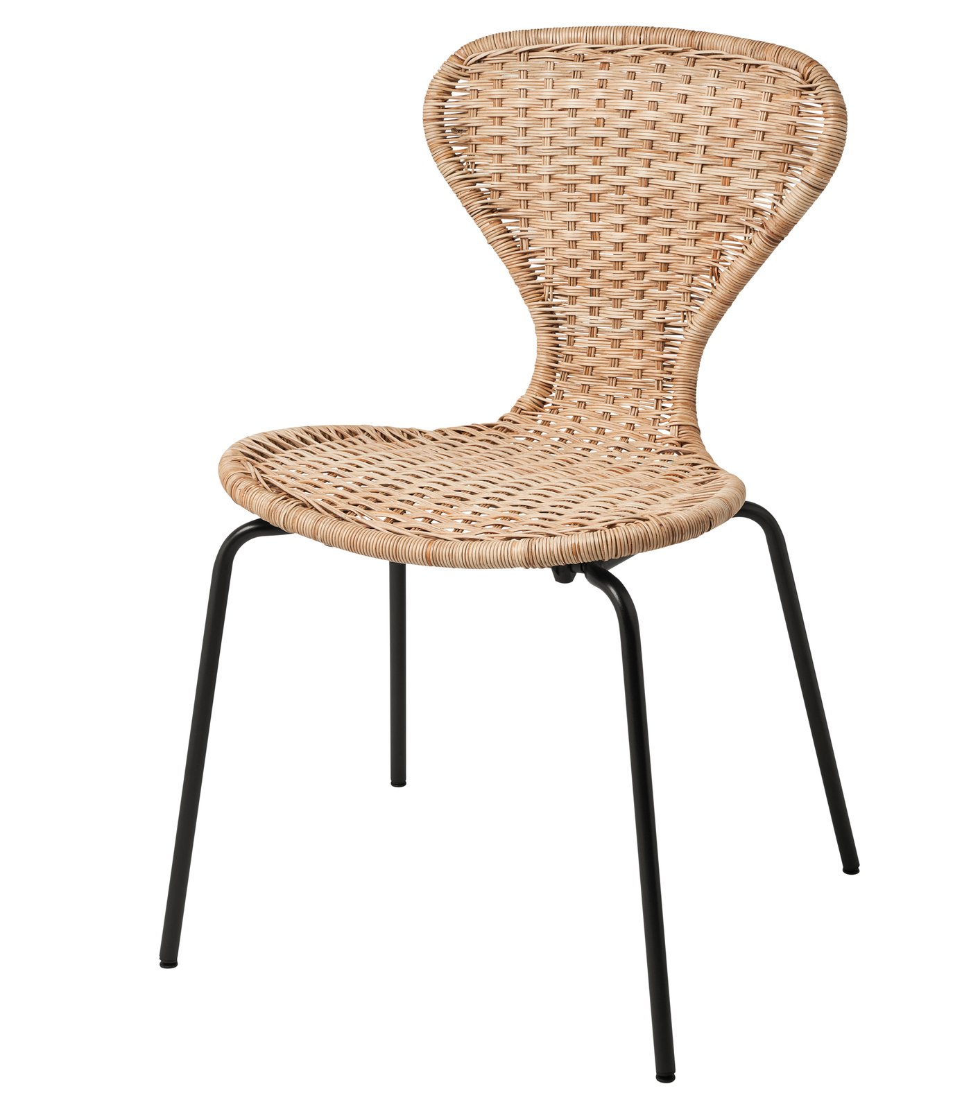 IKEA ÄLVSTA stol, handgjord rotting/sefast svart