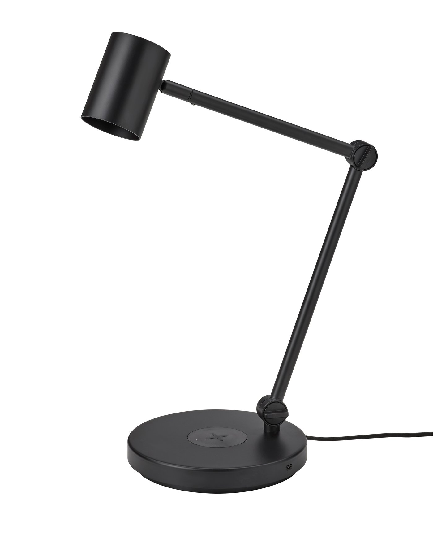IKEA NYMÅNE arbetslampa med trådlös laddning, antracit, arbetslampa