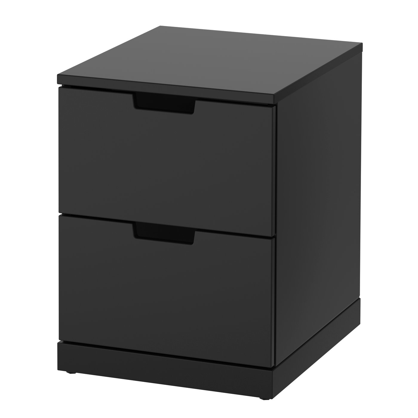 IKEA NORDLI byrå med 2 lådor, antracit, 40x54 cm