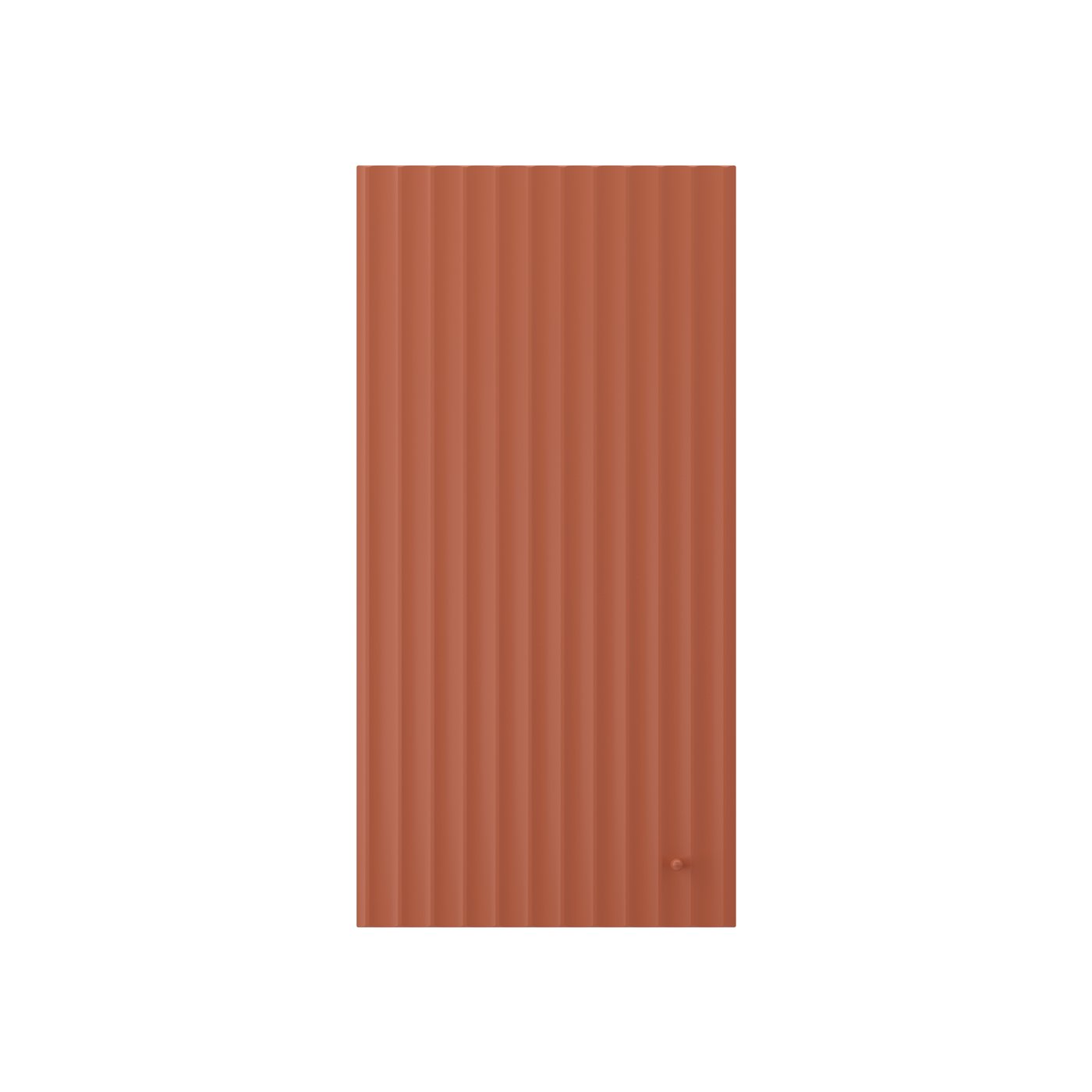IKEA TERRSJÖ dörr, rödbrun vågmönstrad, 40x80 cm