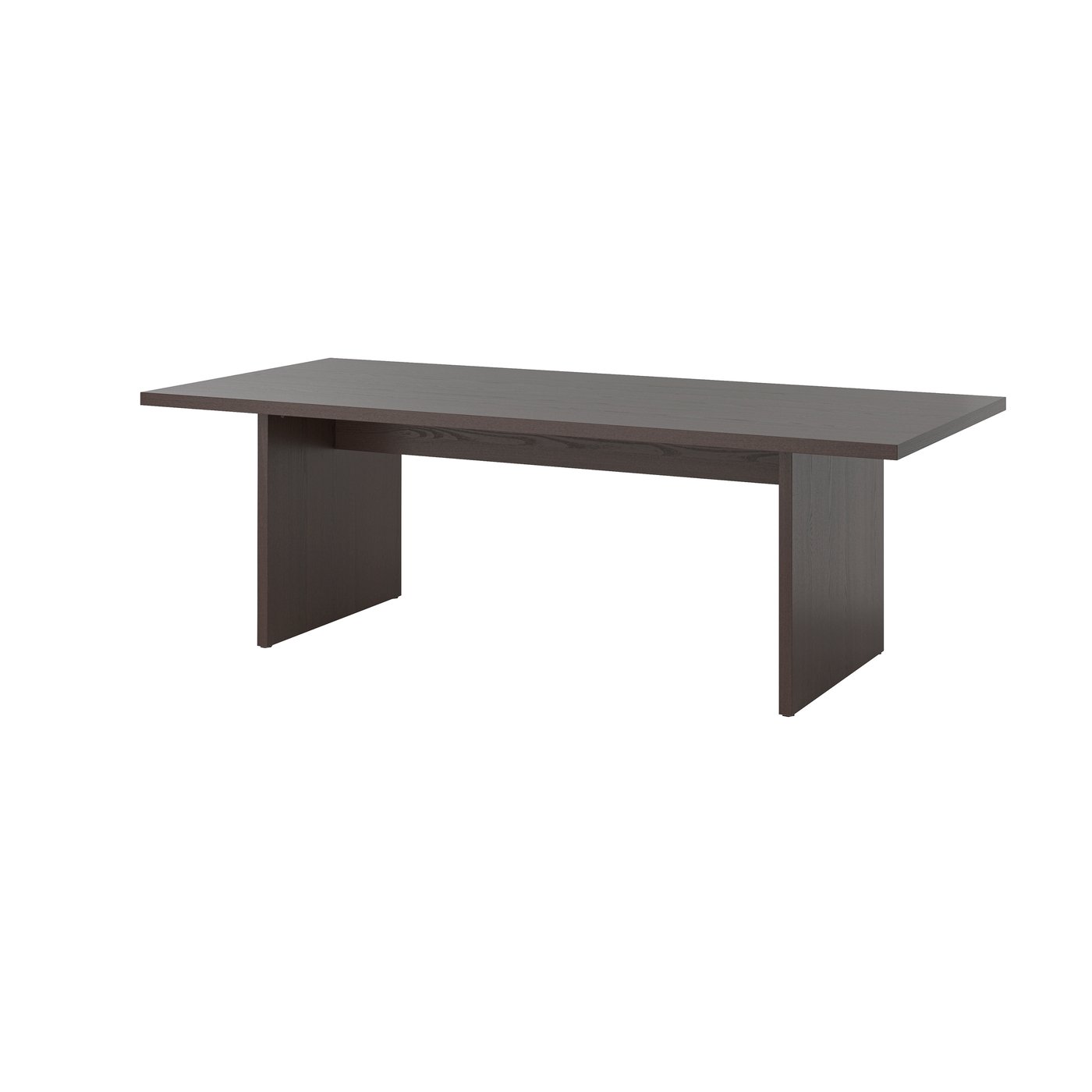 IKEA BERGSHYTTAN bord, mörkbrun askfaner, 240x93 cm