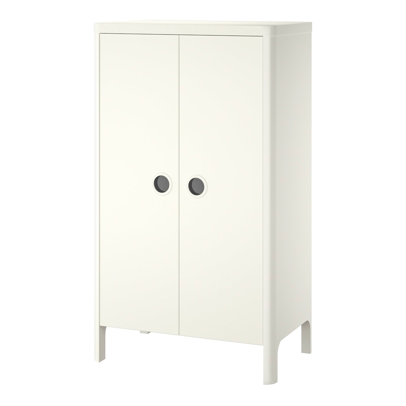 IKEA BUSUNGE klädskåp, vit, 80x139 cm