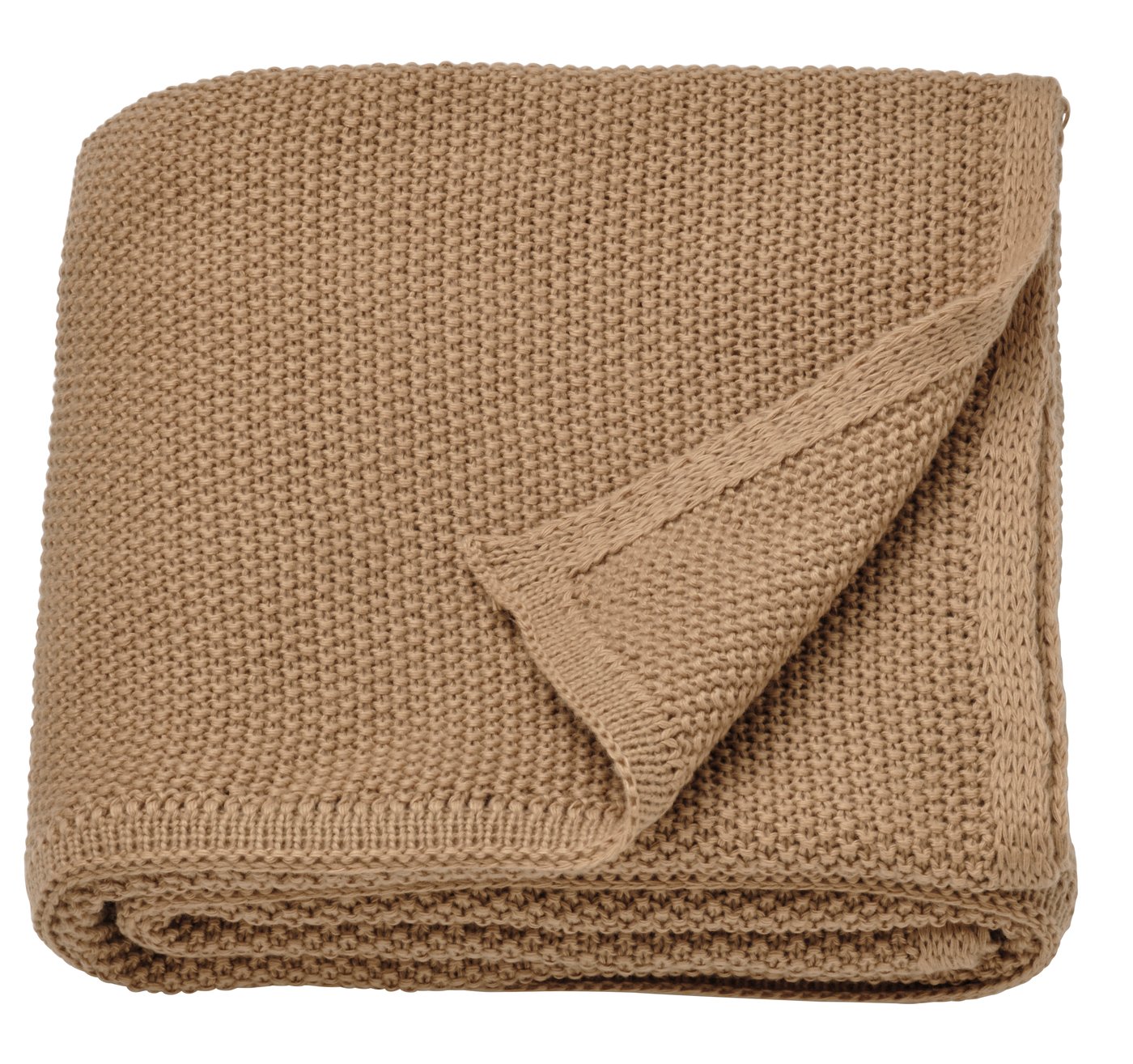 IKEA HUMLEMOTT pläd, gulbeige, 130x170 cm