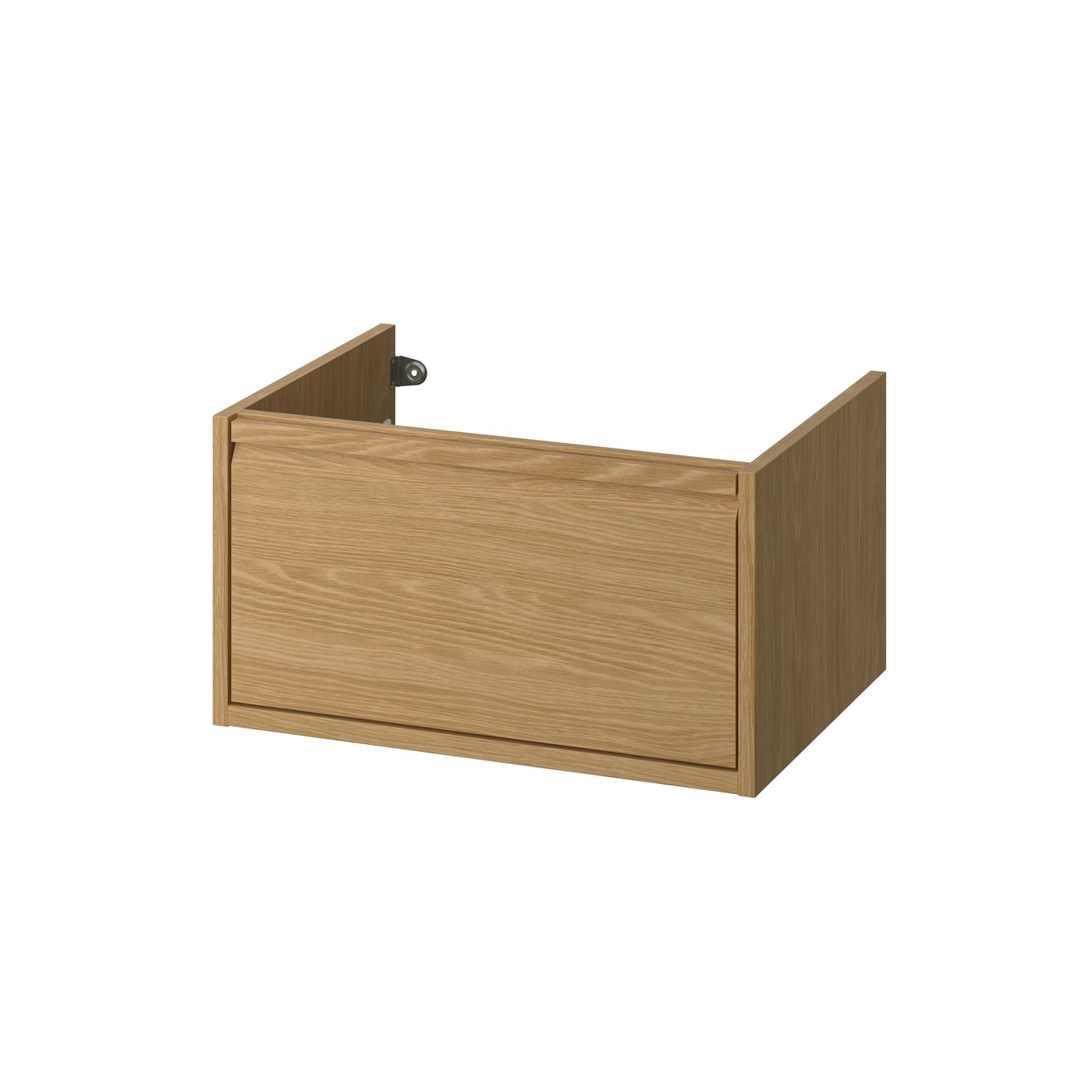 IKEA ÄNGSJÖN kommod med låda, ekmönstrad, 60x48x33 cm