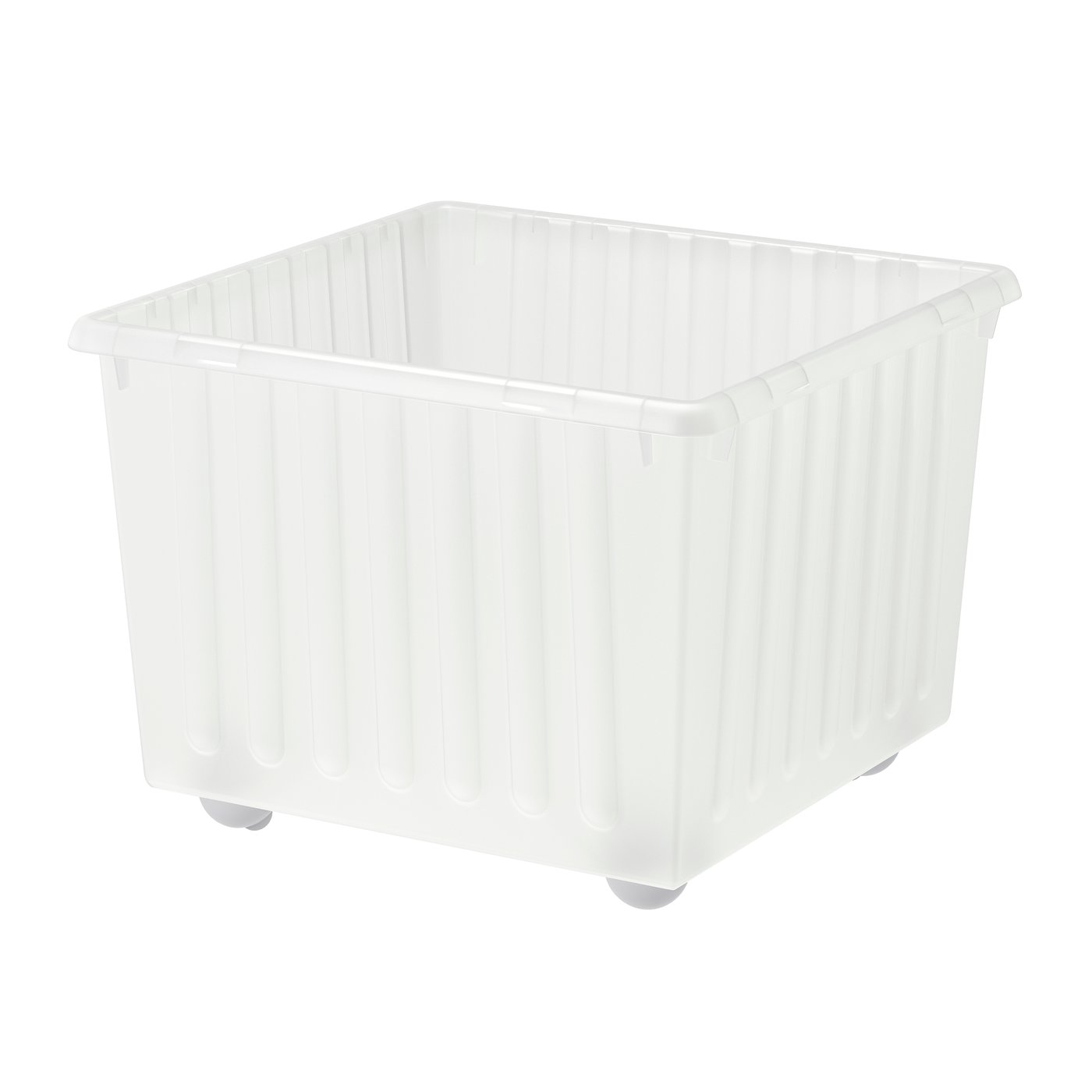 IKEA VESSLA back med hjul, vit, 39x39 cm