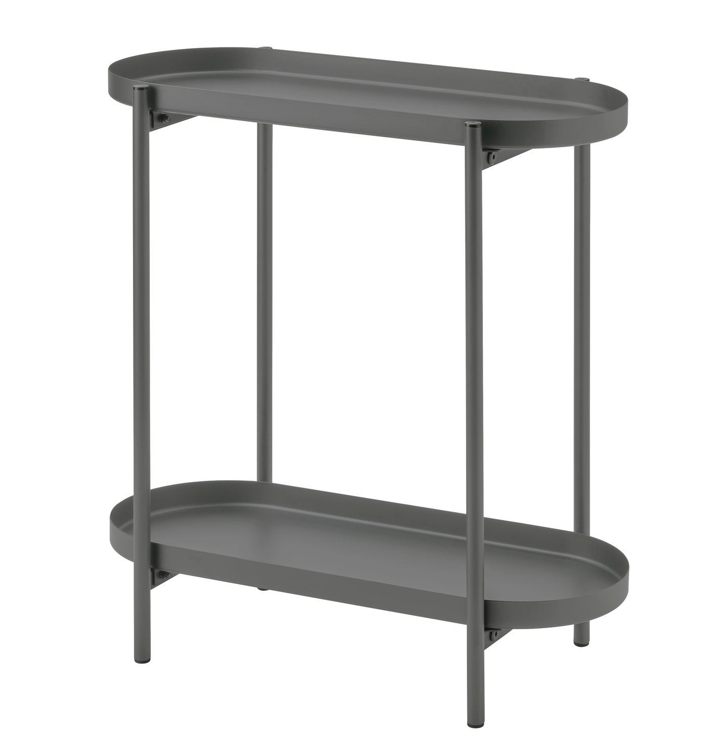 IKEA OLIVBLAD piedestal, inom-/utomhus mörkgrå, 56 cm