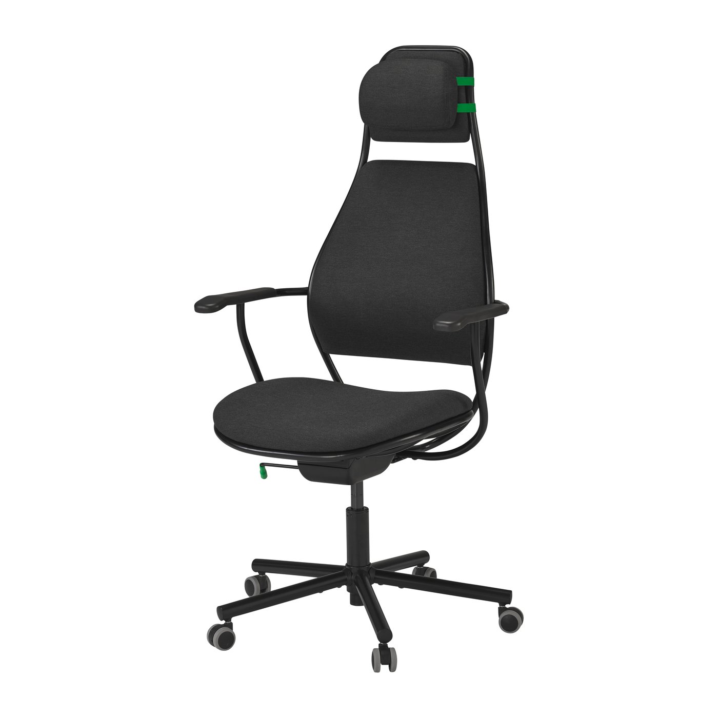 IKEA LÖPARBANA gamingstol, vissle mörkgrå, stol för gaming
