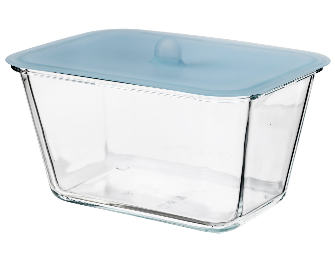 IKEA 365+ matlåda med lock, rektangulär glas/silikon, 1.8 l