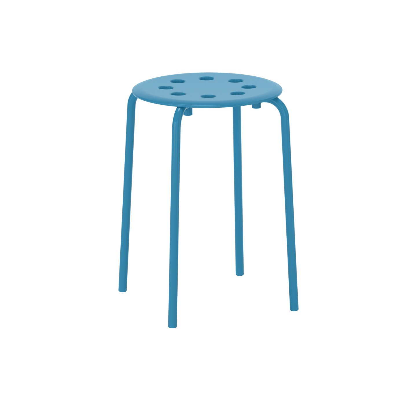 IKEA MARIUS pall, blå, 45 cm