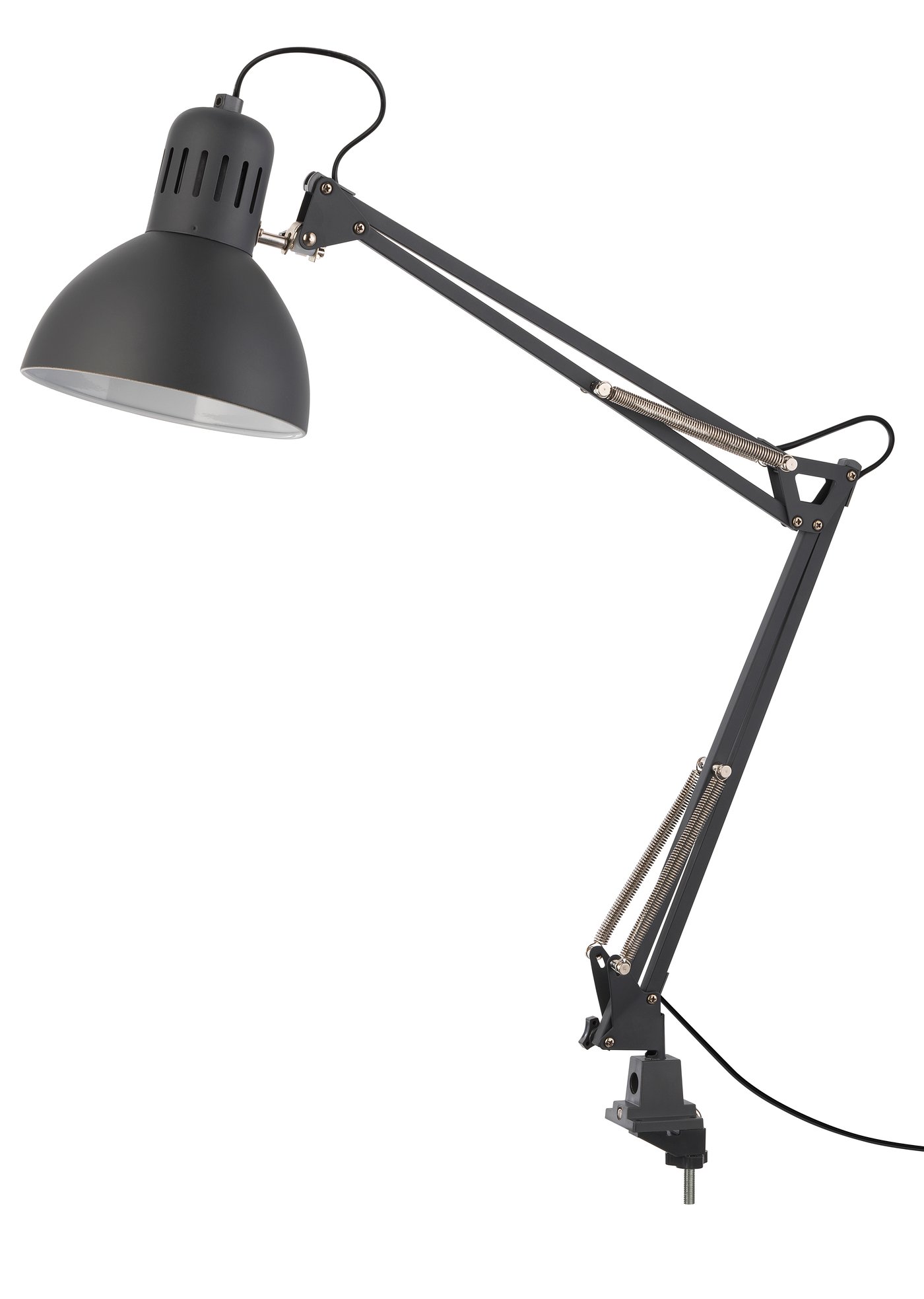 IKEA TERTIAL skrivbordslampa, mörkgrå, arbetslampa