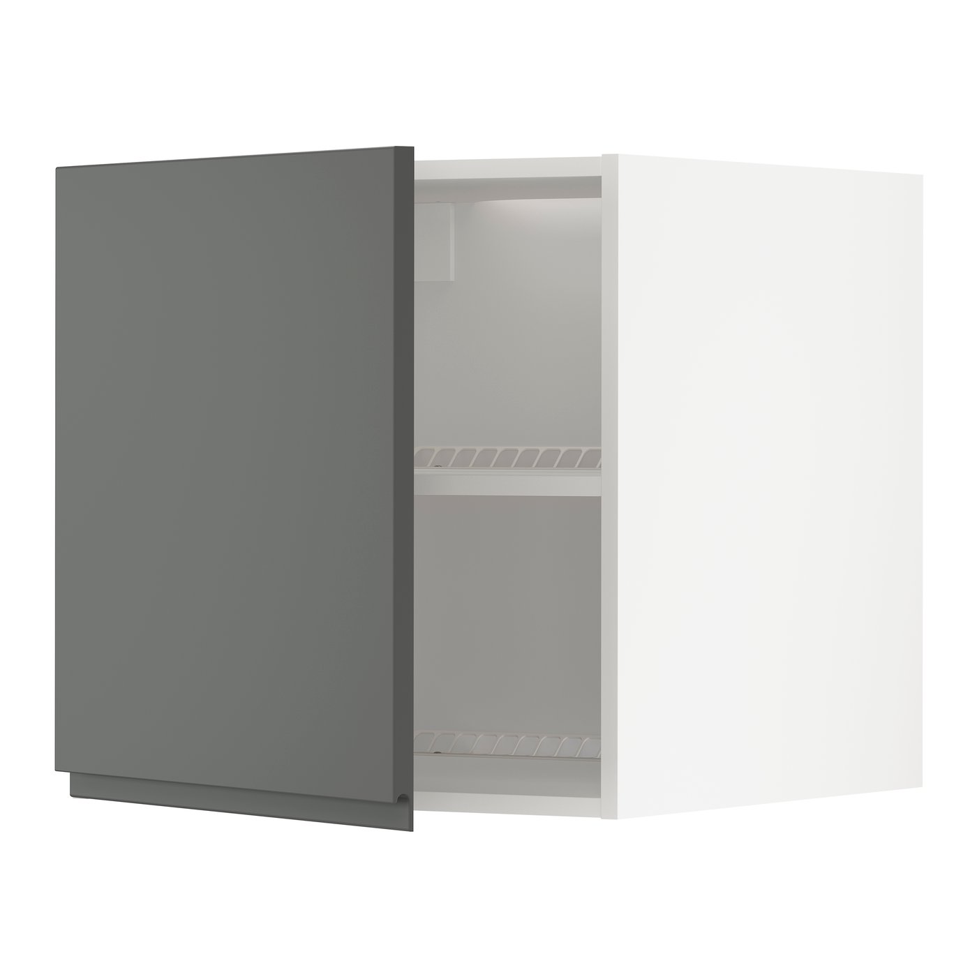 IKEA METOD överskåp för kyl/frys, vit/voxtorp mörkgrå, 60x60 cm