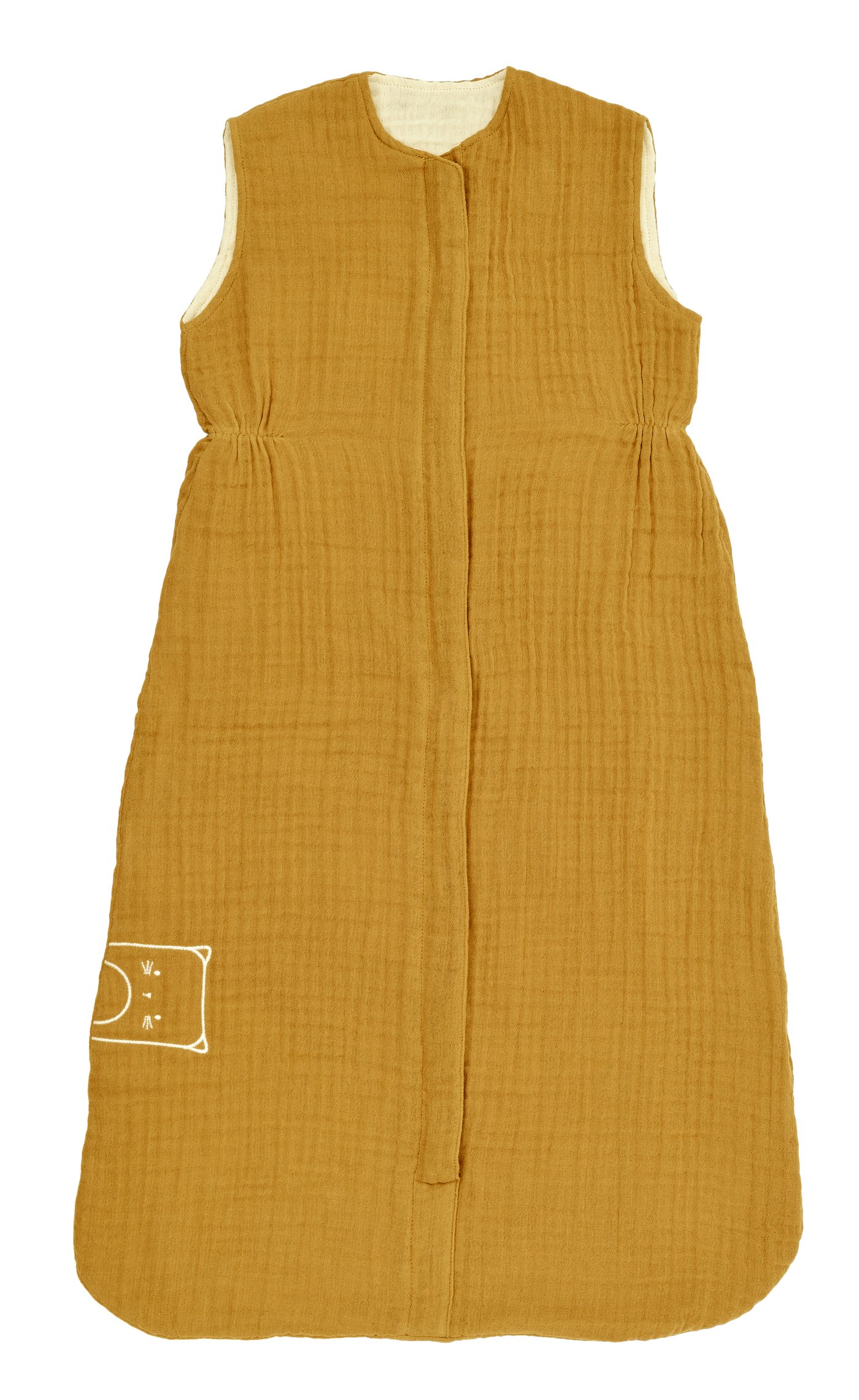 IKEA GULDVÄVARE sovpåse, mörkgul/beige, 6-18 months