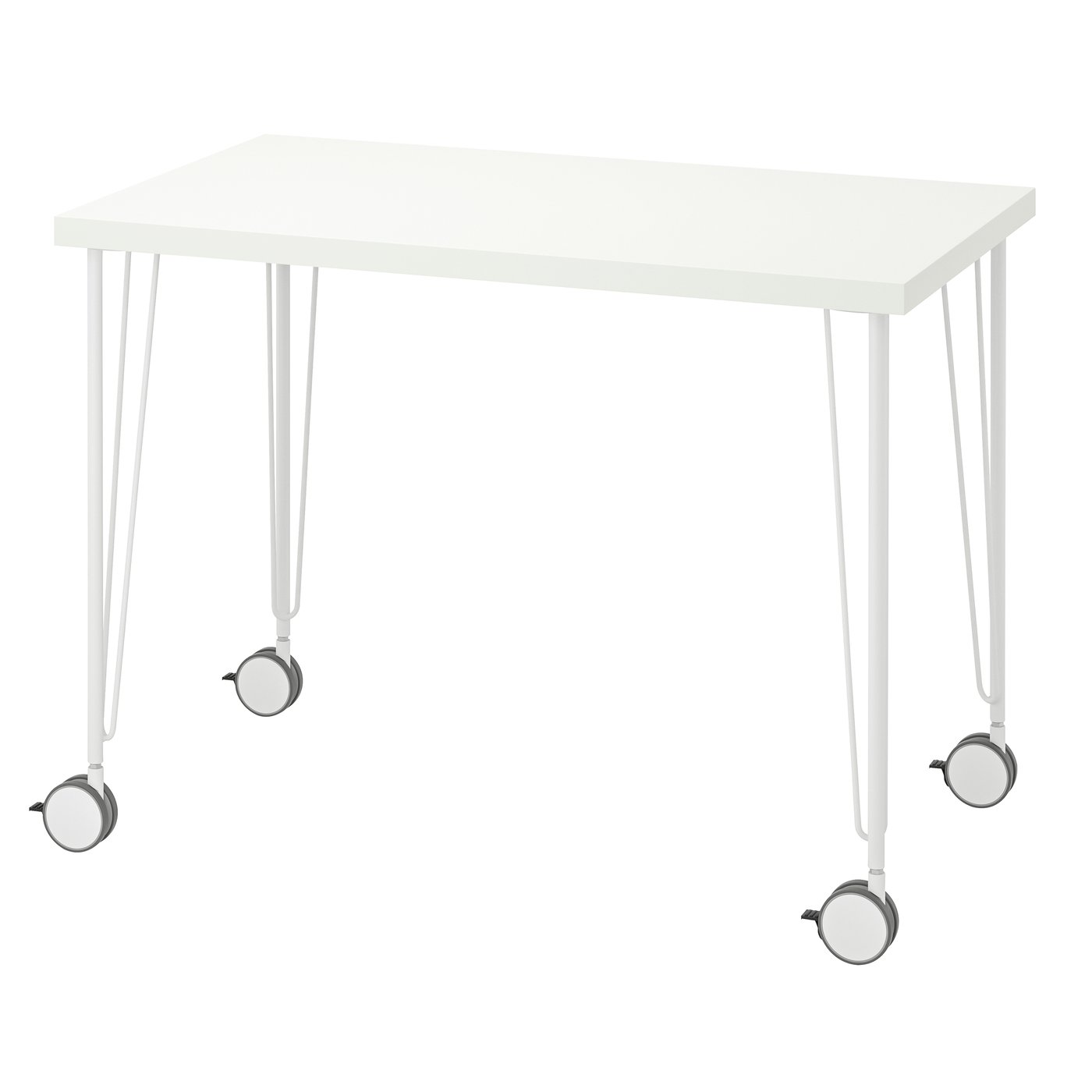 IKEA LINNMON / KRILLE skrivbord, vit, 100x60 cm