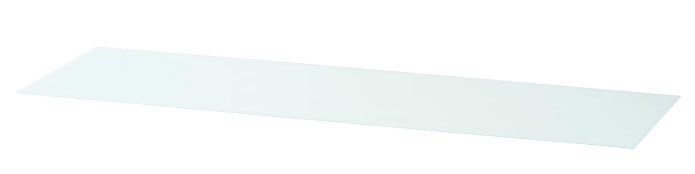 IKEA MALM glasskiva, vit, 160x48 cm