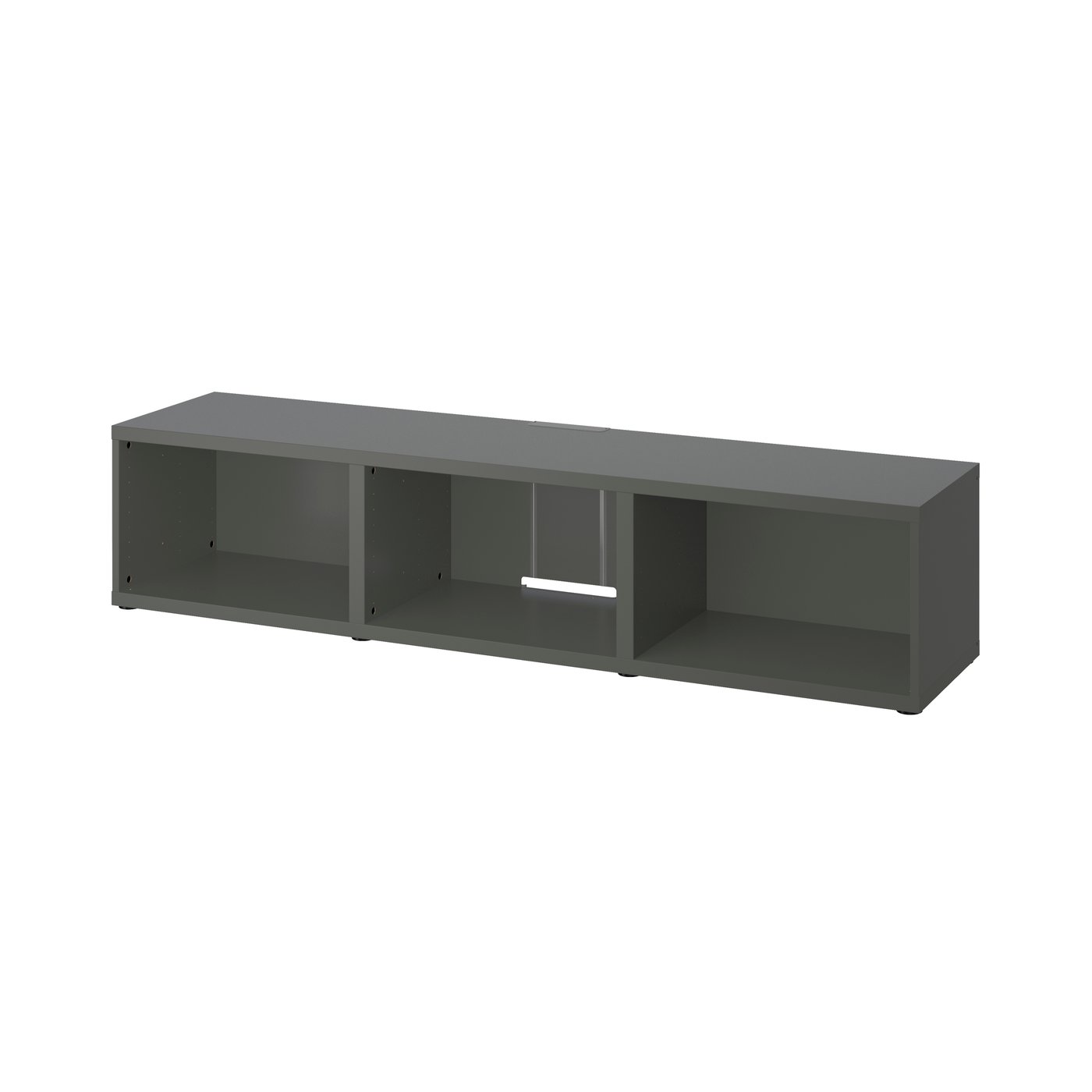 IKEA BESTÅ tv-bänk, mörkgrå, 180x40x38 cm
