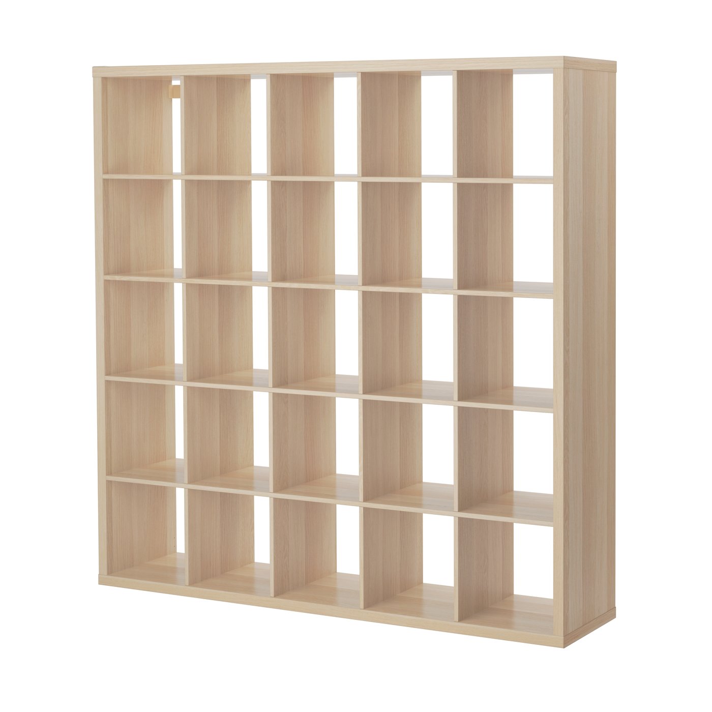 IKEA KALLAX hylla, vitlaserad ekeffekt, 182x182 cm