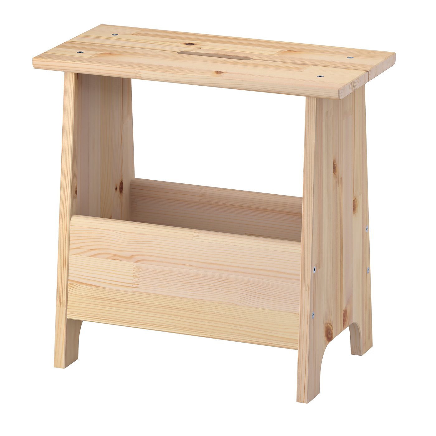 IKEA PERJOHAN pall med förvaring, furu