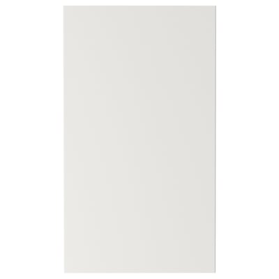 ABBETORP, vit skåplucka, vänster/höger montering, träfiberskiva, fyrkantig form, enkel design