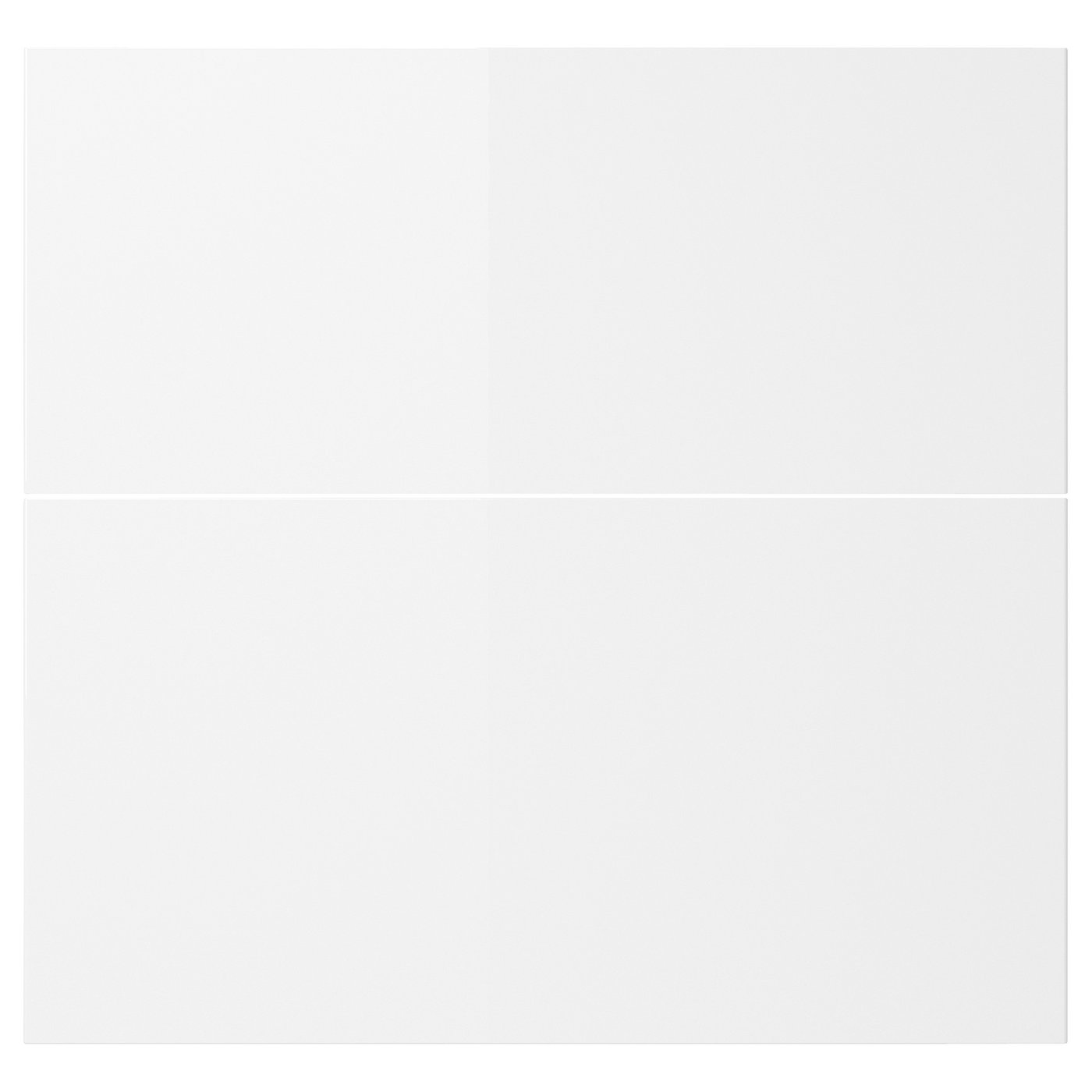 ABBETORP Storlådfront, set om 2 - högglans vit 60x57 cm IKEA occasion