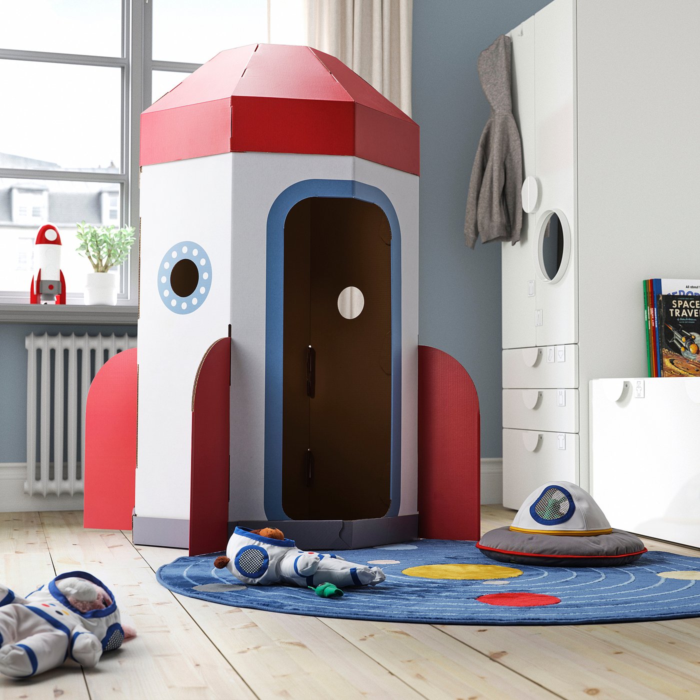 AFTONSPARV tält, raket vit/röd IKEA