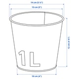 Illustration med mått för produkten: ÅKERBÄR.