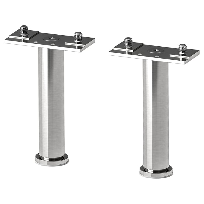 ALMAÅN ben, rostfritt stål, 12-20 cm - IKEA