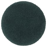 Rund blågrön almtjärn badrumsmatta, mjuk polyester, halkfri botten.