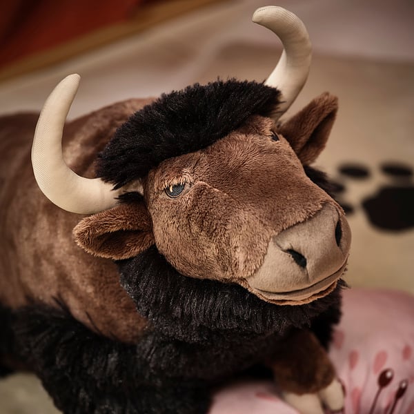 ALPTALL Mjukleksak, jak/mörkbrun, 63 cm