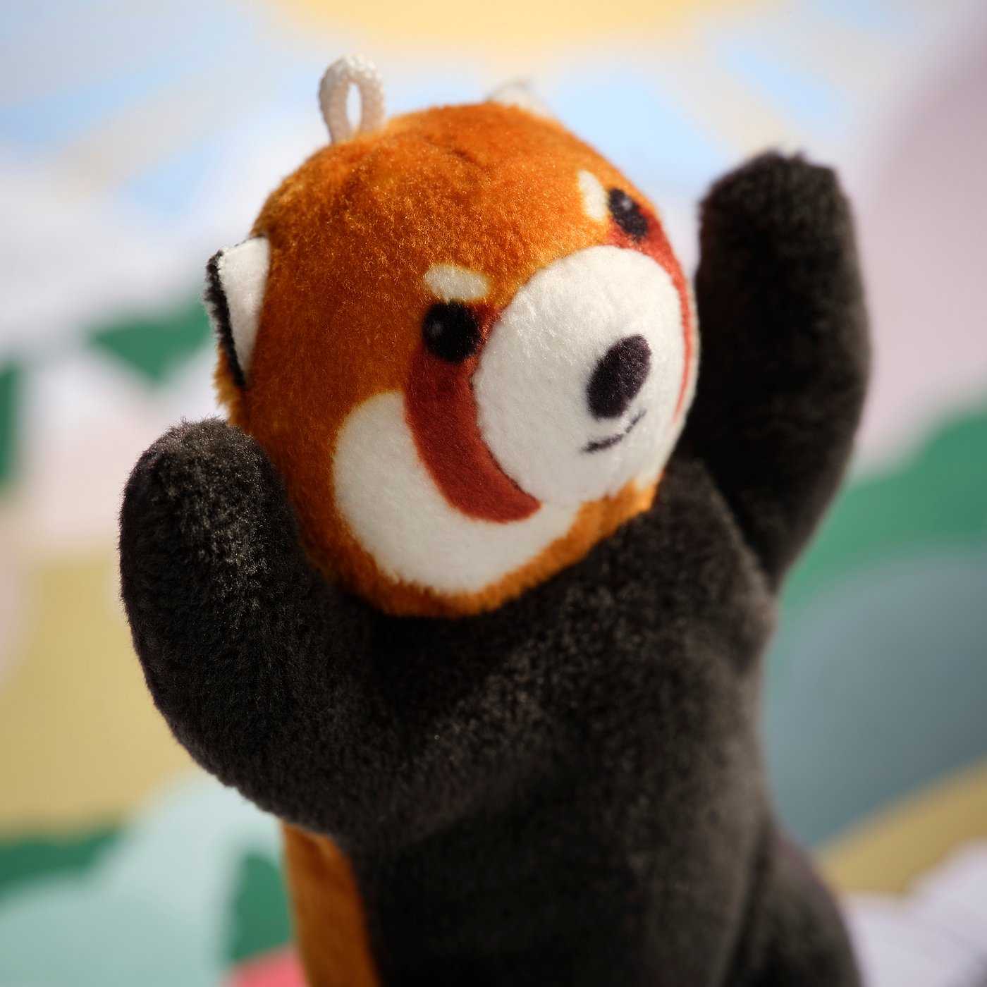 ALPTALL Mjukleksak, röd panda/mini, 9 cm