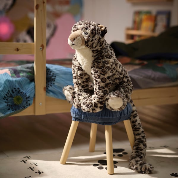 ALPTALL Mjukleksak, snöleopard/mönstrad vit, 52 cm