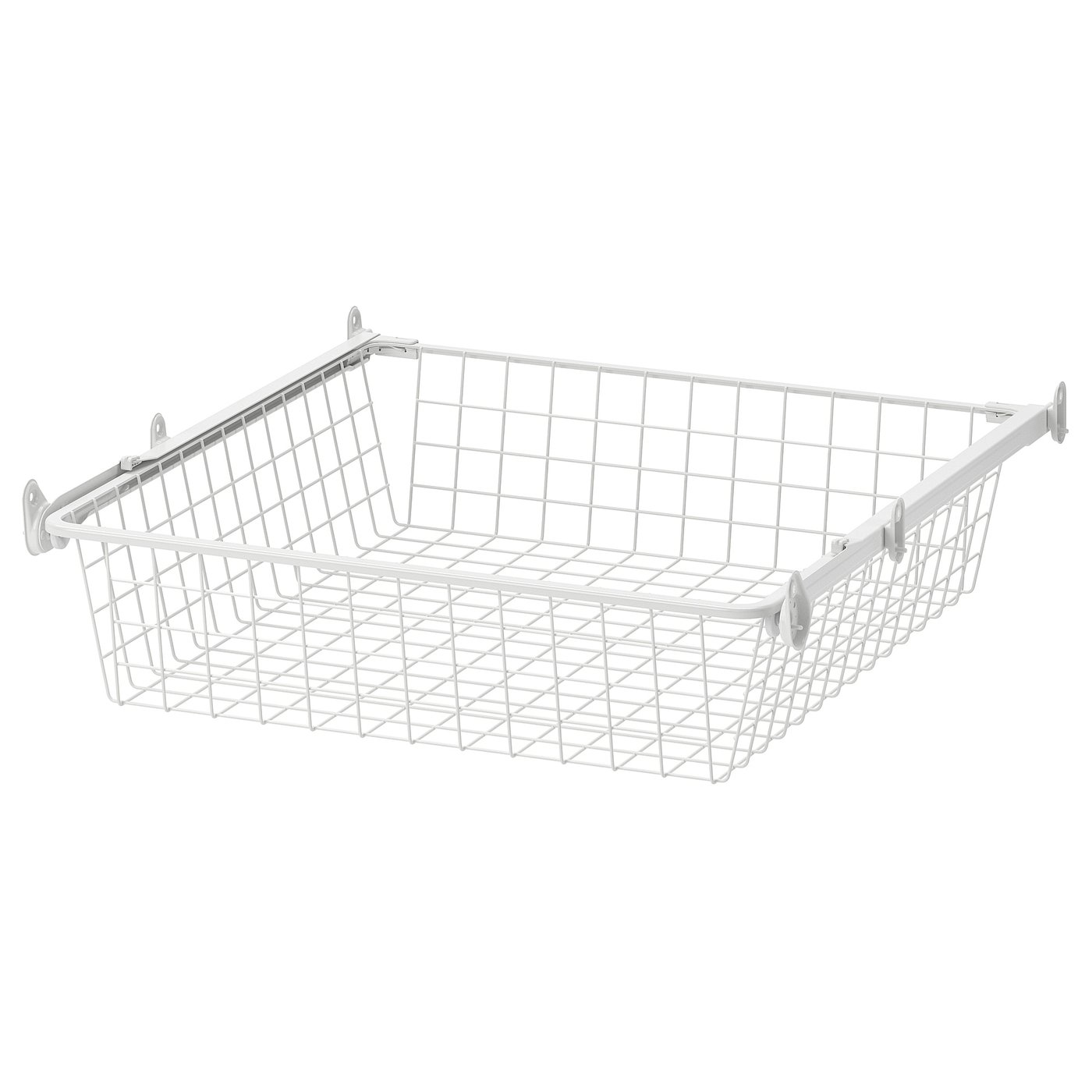 IKEA ALTARLIDEN trådback med utdragsskena, vit, 60x62 cm