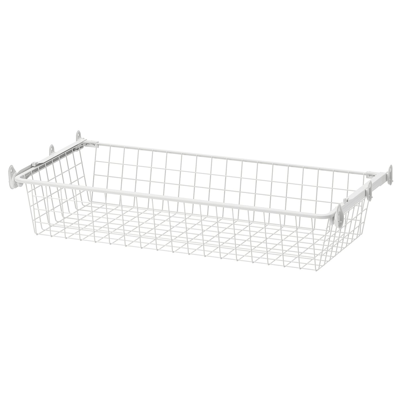 IKEA ALTARLIDEN trådback med utdragsskena, vit, 80x42 cm