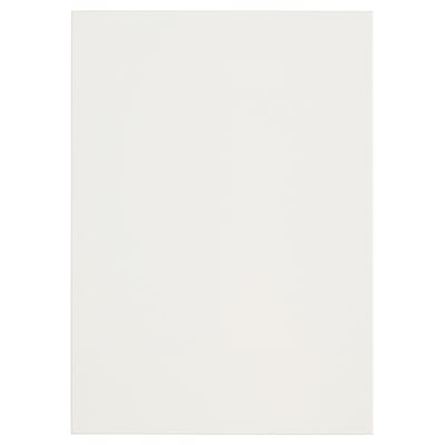Vit fyrkantig dekor, glasfiber inuti, akryl- och polyesterfärg.