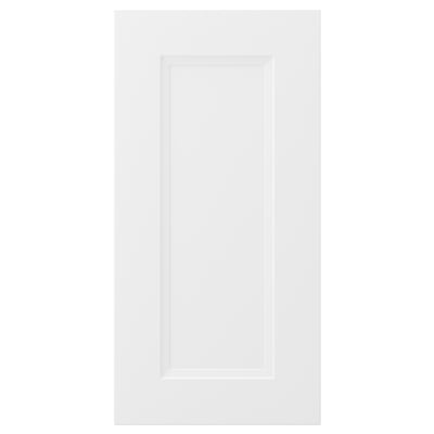 AXSTAD dörr, vit, fibrös, infälld panel, modern/traditionell design.