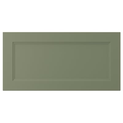 AXSTAD grön panel, rektangulär, modern klassisk design, med infälld panel.