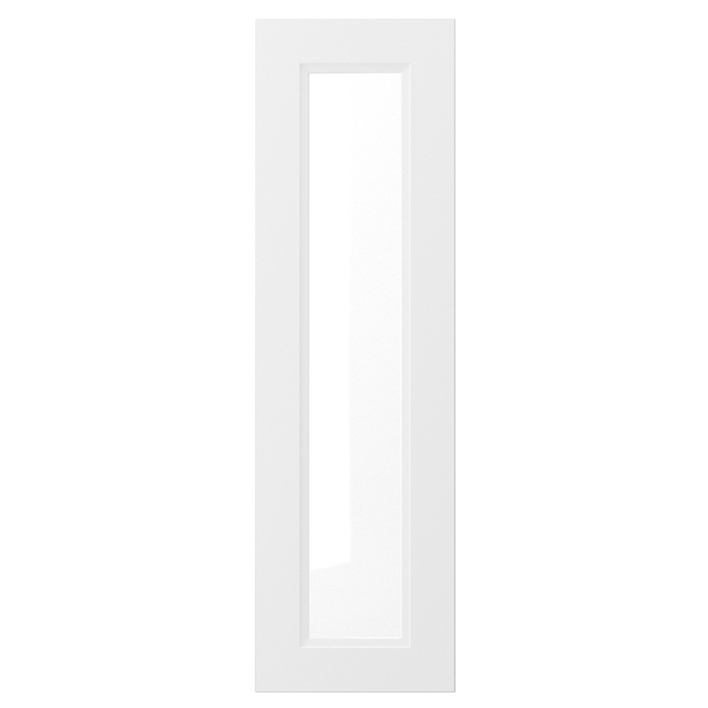 IKEA AXSTAD vitrindörr, matt vit, 30x100 cm