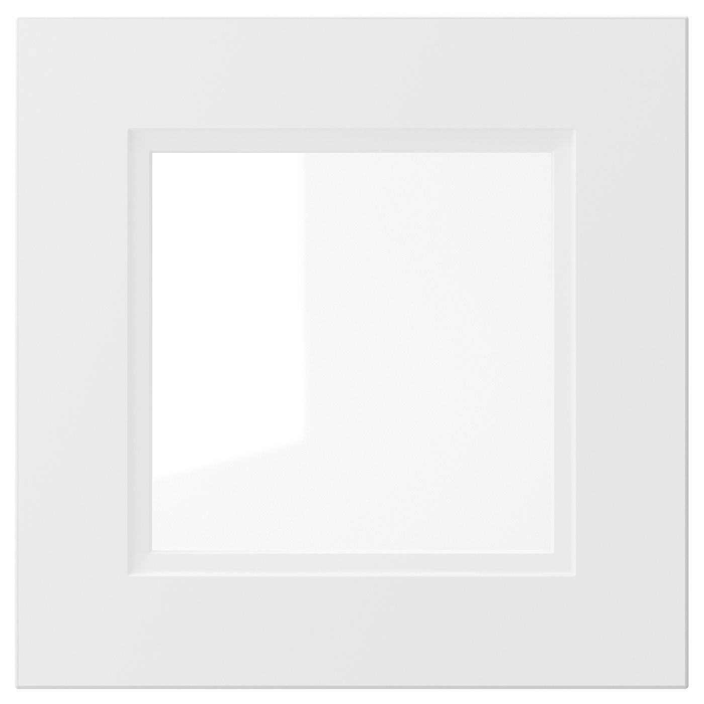 IKEA AXSTAD vitrindörr, matt vit, 40x40 cm