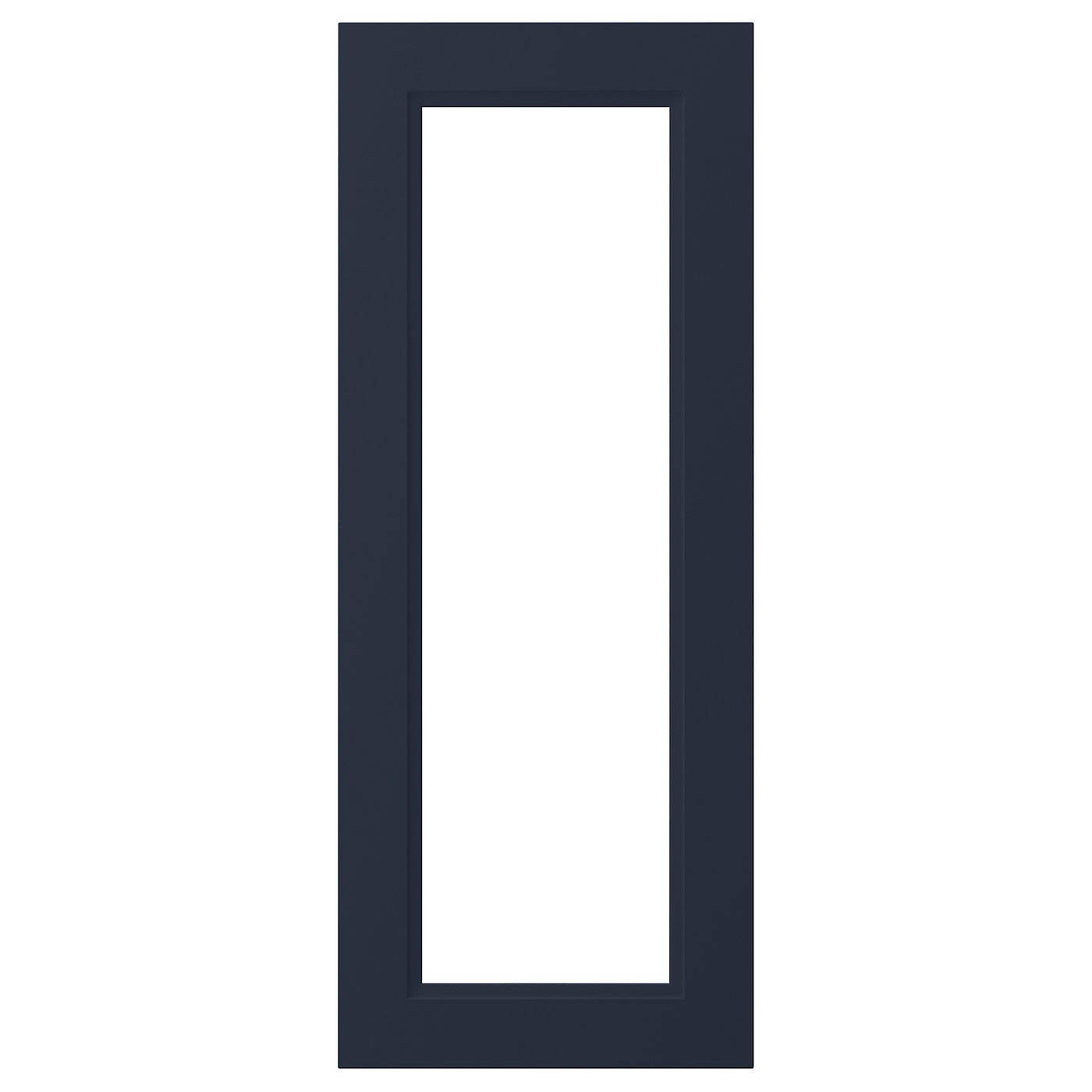 IKEA AXSTAD vitrindörr, matt yta blå, 40x100 cm