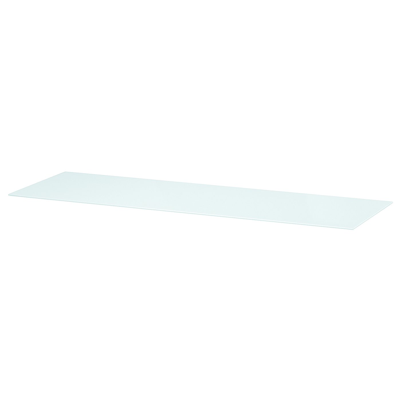 BESTÅ Toppskiva - glas vit/ljusgrön 120x40 cm IKEA occasion