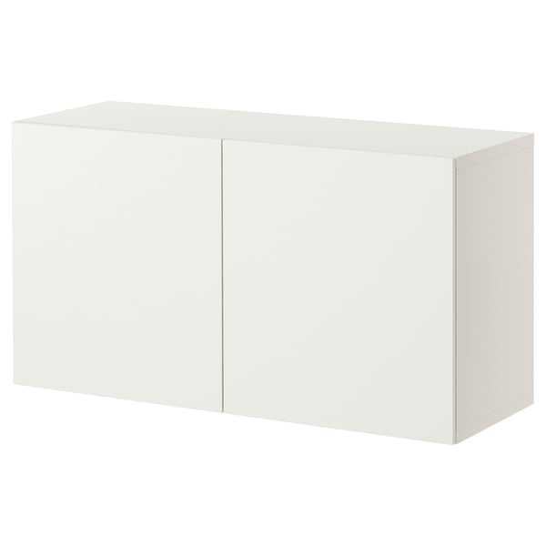 BESTÅ Väggmonterad skåpkombination - vit/Lappviken vit 120x42x64 cm