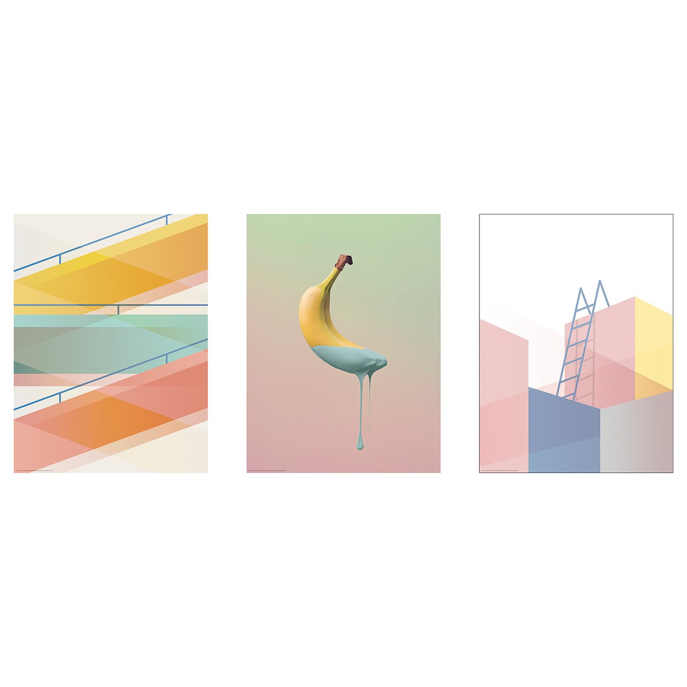 Ikea Bild Poster Pastel Banana Motif Created By Simon West And Daniel Grizelj You Can Personalize Your Home With A Buy Wall Decor 12x16 Frame 16x20 Frame