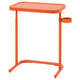 Orange BJÖRKÅSEN laptopstativ, justerbart, med mugghållare, hopfällbart.
