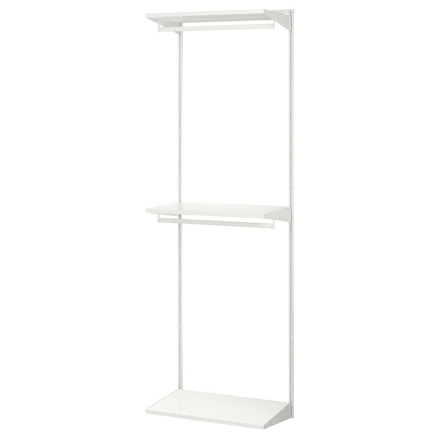 IKEA BOAXEL garderobskombination, vit, 62x40x201 cm