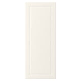 Benvit skåpdörr med fasad kant, fiberplatta, traditionell stil.